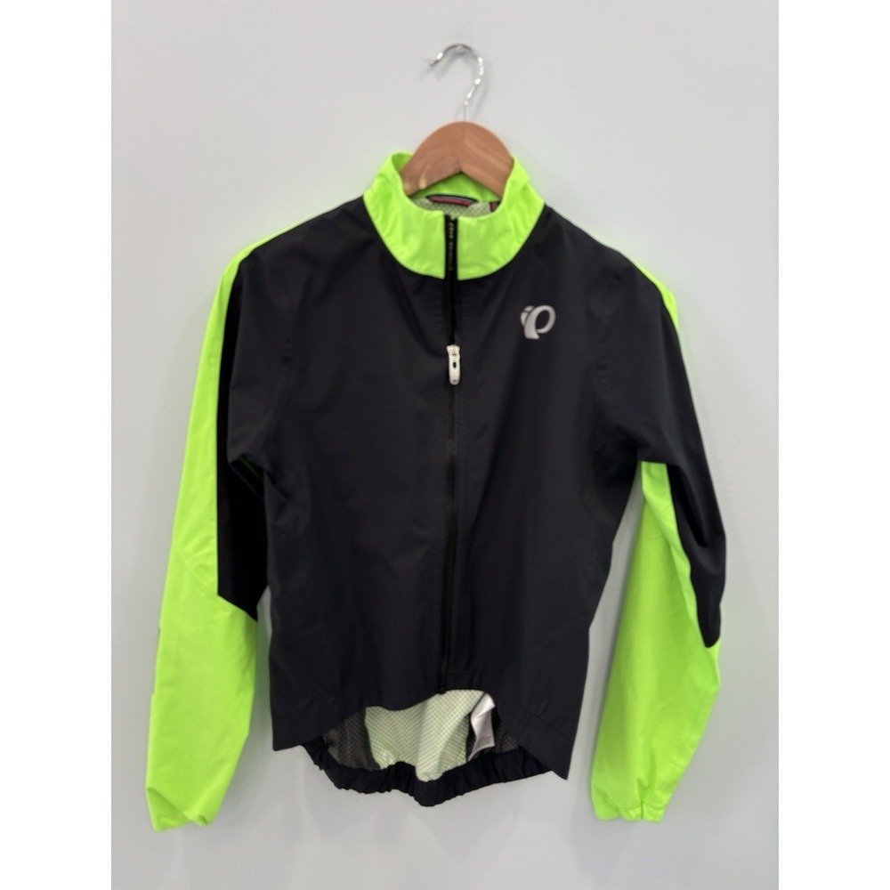 Pearl Izumi Womens Small Cycling Jacket Neon Yellow Black Full Zip